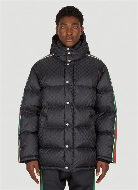 gucci men's puffer jacket|Gucci gg print jacket men's.